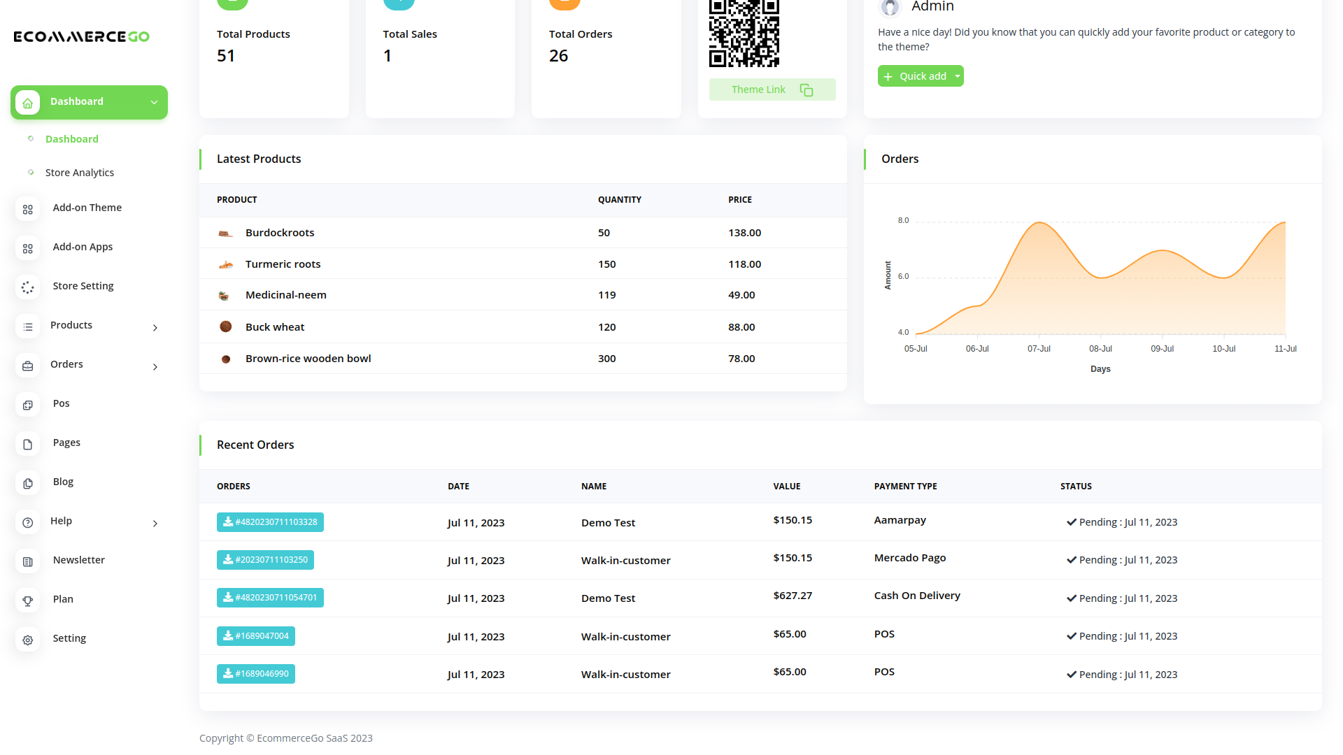 eCommerceGo SaaS v3.0 - 多主题和多商店的电子商务商店解决方案-哈德森博客